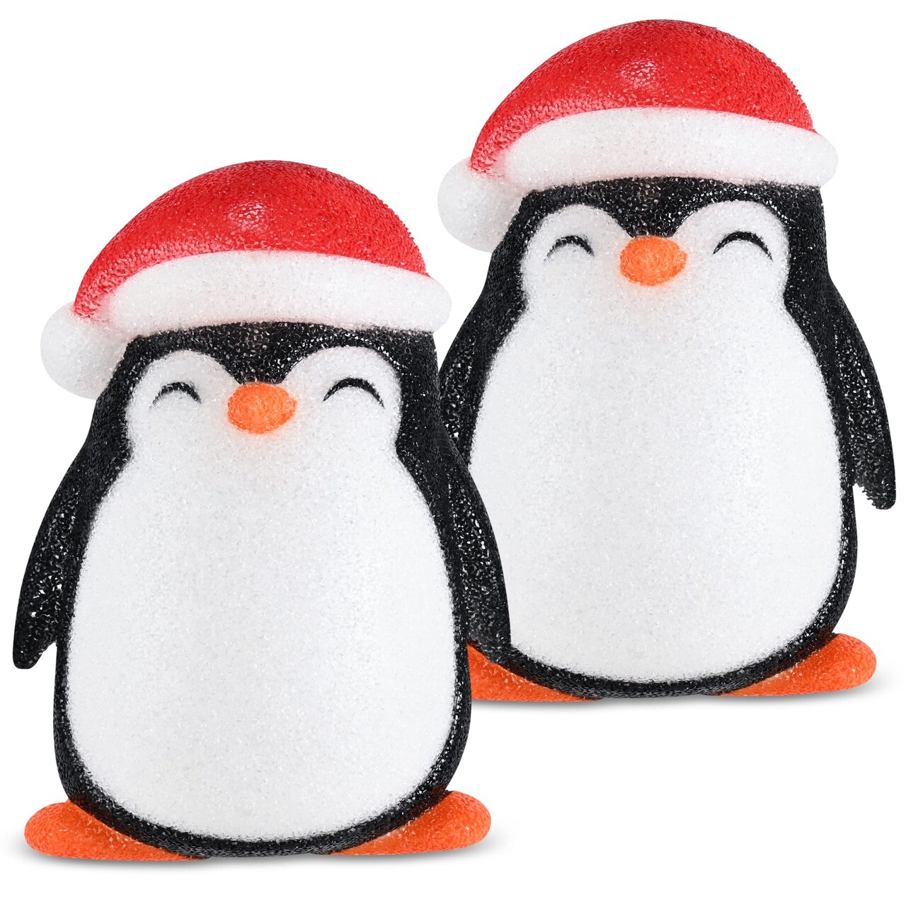 Ornativity Penguin Porch Light Cover - Penguins Head Outdoor Front Porch Lamp Holiday Decoration Covers - Set of 2